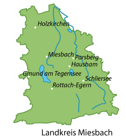 Miesbach (Landkreis) Karte