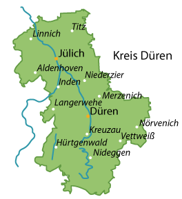Düren (Landkreis) Karte