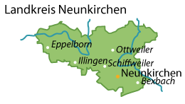 Neunkirchen (Landkreis) Karte