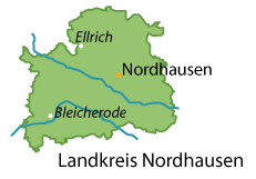 Nordhausen (Landkreis) Karte