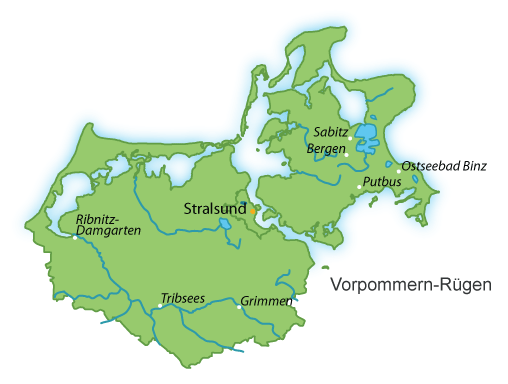 Vorpommern-Rügen Karte