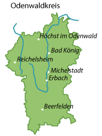 Odenwaldkreis Karte