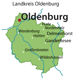 Oldenburg (Landkreis) Karte