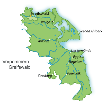 Vorpommern-Greifswald Karte