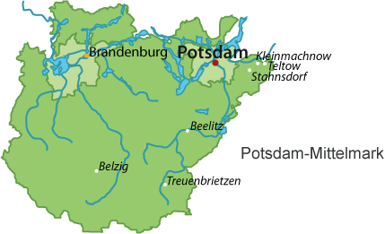 Potsdam-Mittelmark Karte
