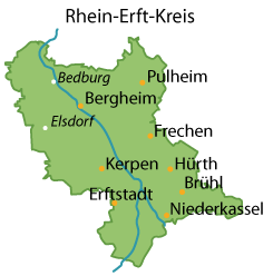 Rhein-Erft-Kreis Karte