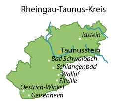Rheingau-Taunus-Kreis Karte