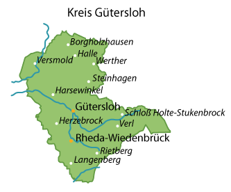 Gütersloh (Landkreis) Karte