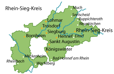 Rhein-Sieg-Kreis Karte