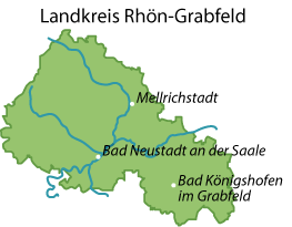 Rhön-Grabfeld Karte