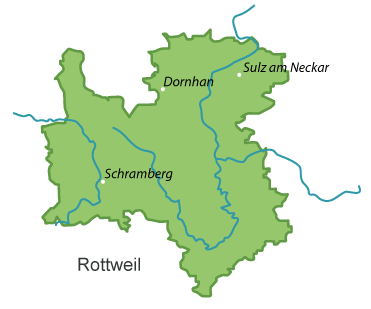 Rottweil (Landkreis) Karte