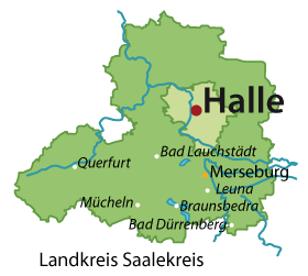 Saalekreis Karte