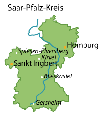 Saarpfalz-Kreis Karte