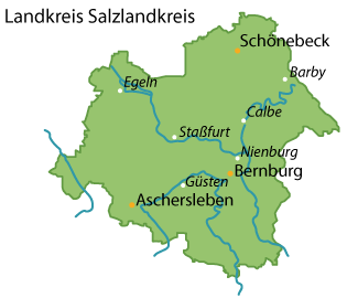 Salzlandkreis Karte