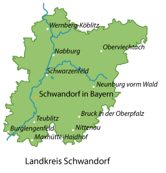 Schwandorf (Landkreis) Karte
