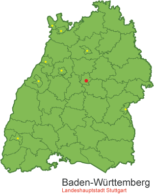 Baden-Württemberg Karte