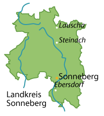 Sonneberg (Landkreis) Karte