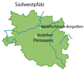Südwestpfalz Karte
