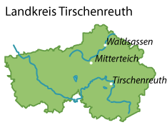 Tirschenreuth (Landkreis) Karte