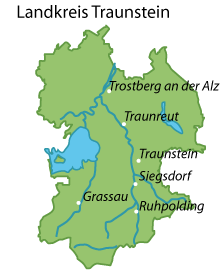 Traunstein (Landkreis) Karte