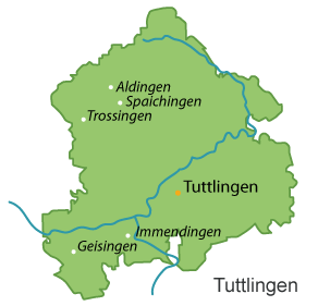 Tuttlingen (Landkreis) Karte