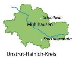 Unstrut-Hainich-Kreis Karte