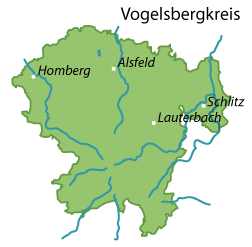 Vogelsbergkreis Karte