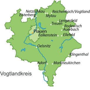 Vogtlandkreis Karte