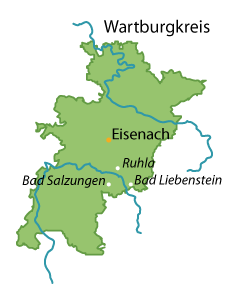Wartburgkreis Karte
