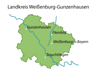Weißenburg-Gunzenhausen Karte