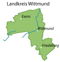 Wittmund (Landkreis) Karte
