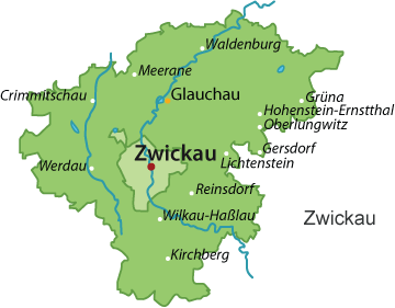 Zwickau (Landkreis) Karte