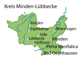 Minden-Lübbecke Karte