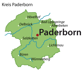 Paderborn (Landkreis) Karte