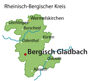 Rheinisch-Bergischer Kreis Karte
