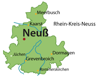 Rhein-Kreis Neuss Karte