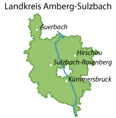 Amberg-Sulzbach Karte