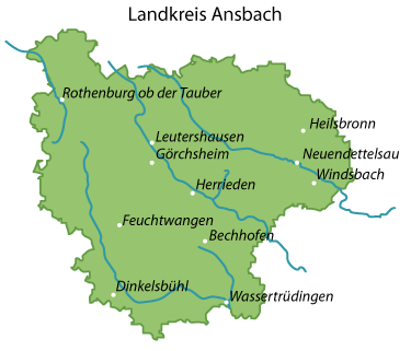 Bildergebnis für landkreis Ansbach ortsdienst karte