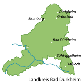 Bad Dürkheim (Landkreis) Karte