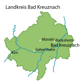 Bad Kreuznach (Landkreis) Karte