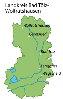 Bad Tölz-Wolfratshausen Karte