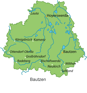 Bautzen (Landkreis) Karte