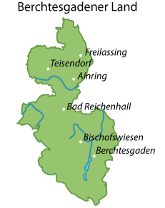 Berchtesgadener Land Karte
