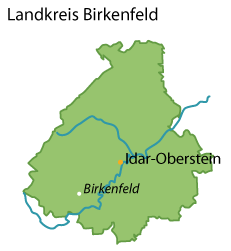 Birkenfeld (Landkreis) Karte