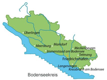 Bodenseekreis Karte
