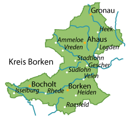 Borken (Landkreis) Karte
