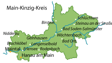 Main-Kinzig-Kreis Karte