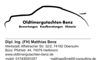 Logo Oldtimergutachten Benz