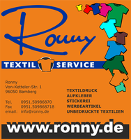 Logo Ronny T Shirt Druck