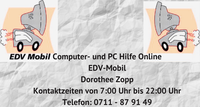 Logo Computer und PC Online Hilfe  EDV Mobil  Dorothee Zopp